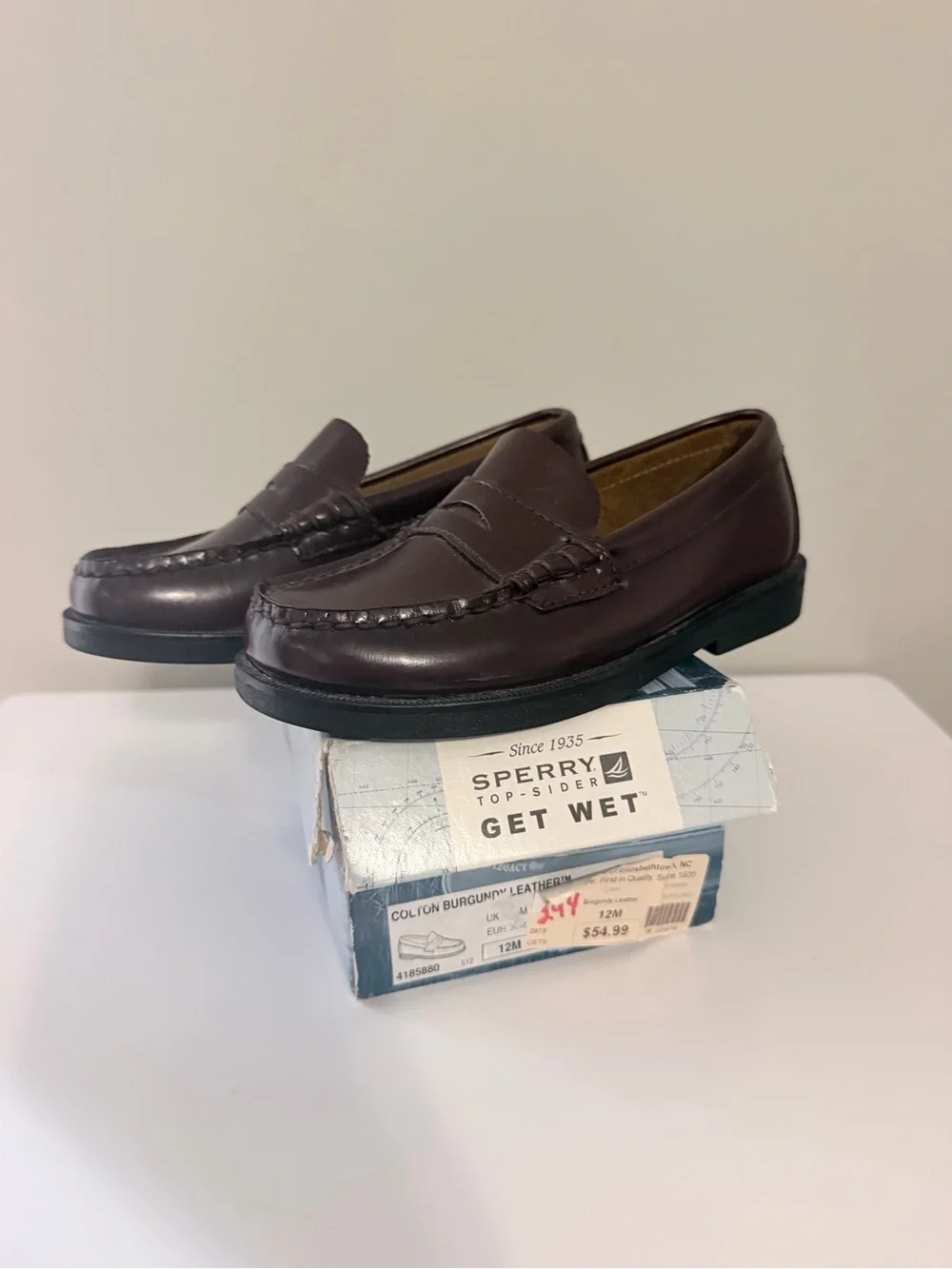 Sperry Kids Burgundy Penny Loafers